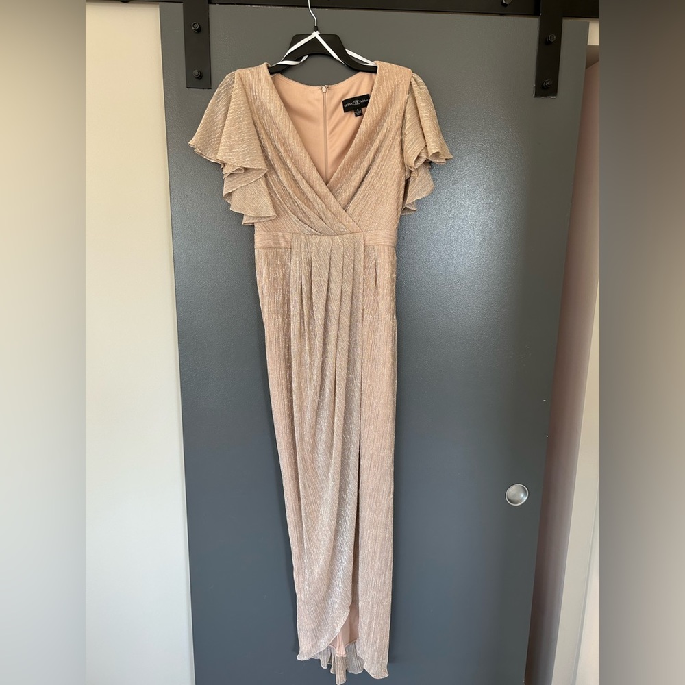 Betsy Adams Gold Metallic dress